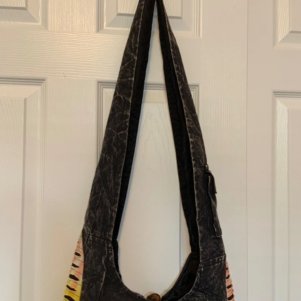 Handmade Multicolored Patchwork Hobo Crossbody Y2k Purse